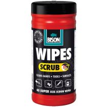 Bison Wipes Scrub 40 doekjes