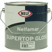 Nelfamar supertop gloss 2_5 ltr wit_zwart