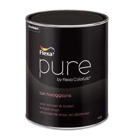 Flexa Pure lak Hoogglans (donkere kleuren) 1 liter main product photo