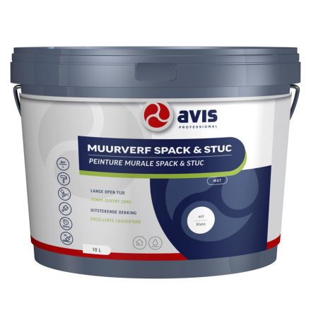 Avis Muurverf Spack & Stuc (lichte kleuren) 10 lit main product photo