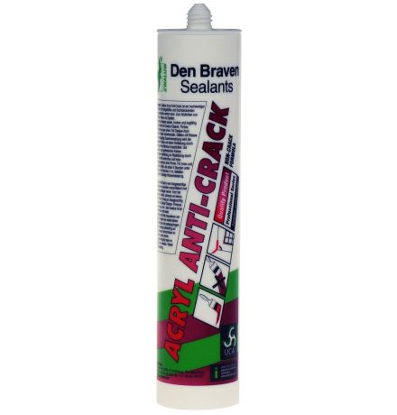 Den braven zwaluw acryl anti-crack (wit) 0,31 ltr main product photo