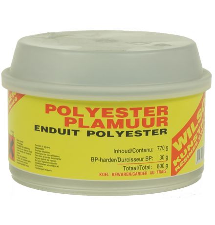 wilsor polyesterplamuur (grijs) 0,8 kilo main product photo