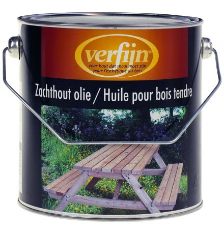 Verfijn zachthout olie (transparant) 2,5 ltr main product photo
