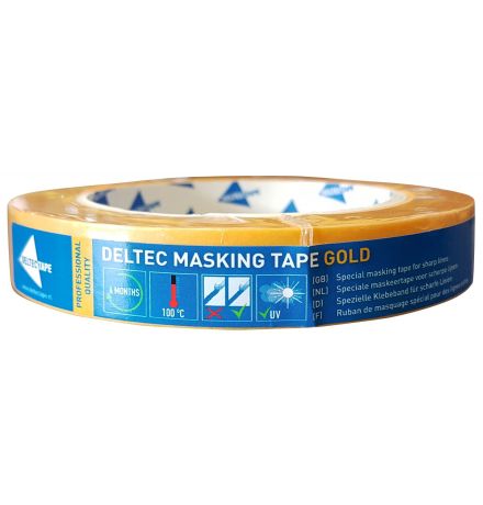 Deltec Masking Tape Gold 50m (19mm) main product photo