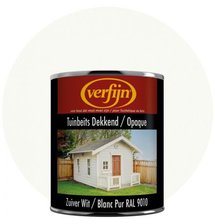 Verfijn Tuinbeits Dekkend (Zuiver wit (ral 9010)) main product photo