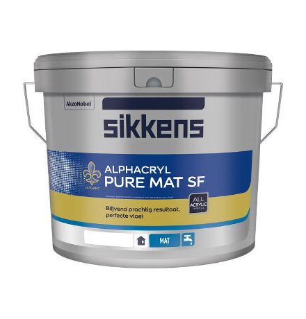 Sikkens Alphacryl Pure Mat SF (wit) 5 ltr main product photo