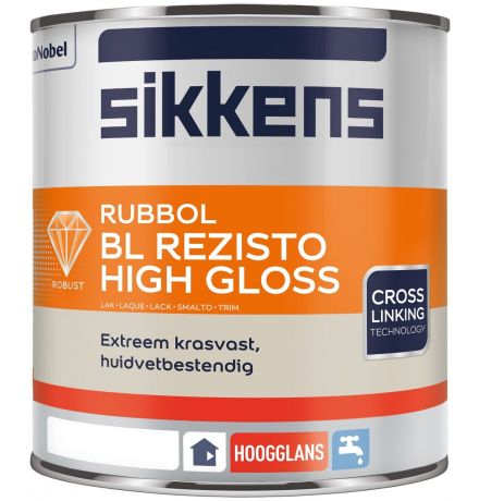 Sikkens Rubbol Rezisto High Gloss (wit) 1 ltr main product photo