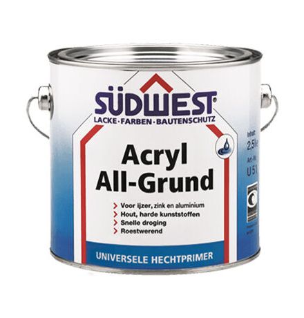 Südwest Acryl All-Grund U51 (7001 grijs) 2.5 ltr main product photo